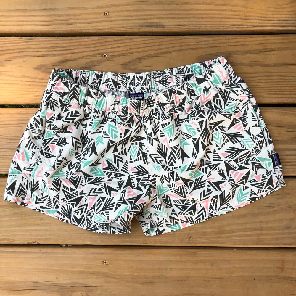 Patagonia Shorts Barely Baggies Geometric Shapes